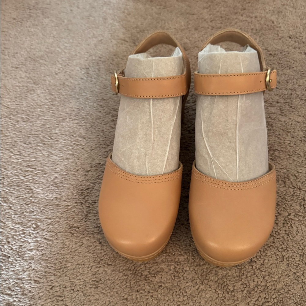 Clarks Tan Mules & Clogs